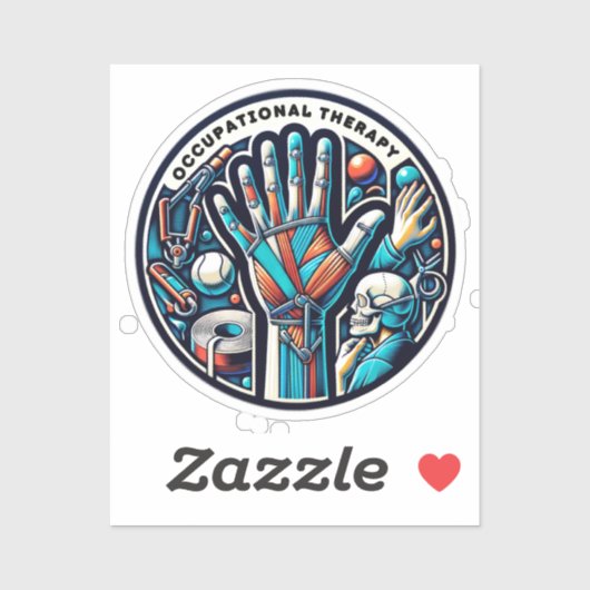 Therapeutische Touch - Kunst Beroepstherapie Sticker (Vel)