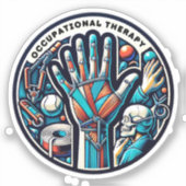Therapeutische Touch - Kunst Beroepstherapie Sticker (Voorkant)