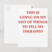 therapie briefkaart (Voorkant / Achterkant)