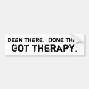 Therapie Bumpersticker