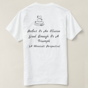 Therapie citaat Perfect Is Een Illusie Winnicott T-shirt