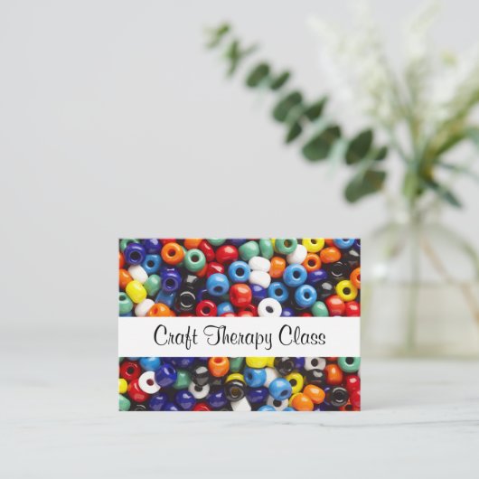 Therapie Craft-klassen Visitekaartje (Staand voorkant)