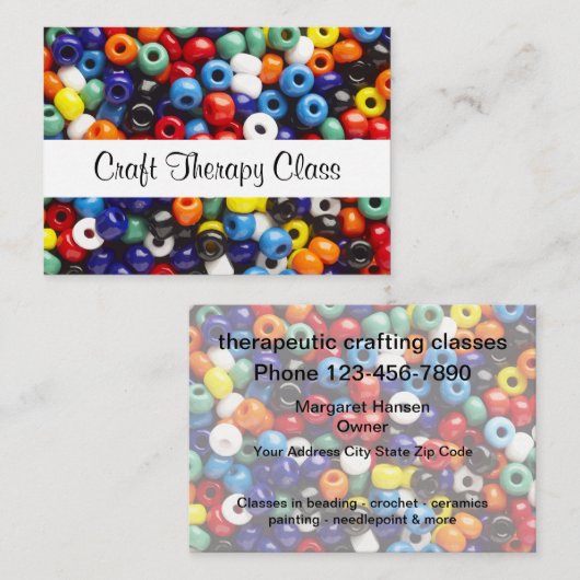 Therapie Craft-klassen Visitekaartje (Voorkant / Achterkant)