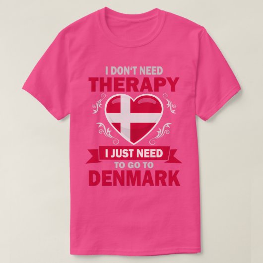 Therapie Denemarken T-shirt (Design voorkant)