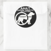 THERAPIE DOG DIERLIJKE BIJSTAND RONDE STICKER (Tas)