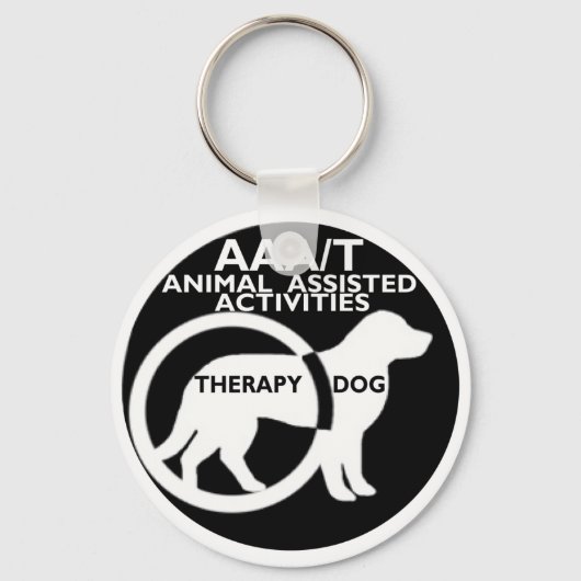 THERAPIE DOG DIERLIJKE BIJSTAND SLEUTELHANGER (Voorkant)