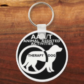 THERAPIE DOG DIERLIJKE BIJSTAND SLEUTELHANGER (Voorkant)