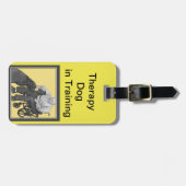 Therapie Dog in training Label Bagagelabel (Voorkant horizontaal)