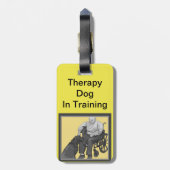 Therapie Dog in training Label Bagagelabel (Achterkant verticaal)