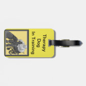 Therapie Dog in training Label Bagagelabel (Achterkant horizontaal)