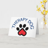 Therapie Dog Kaart (Gele Bloem)