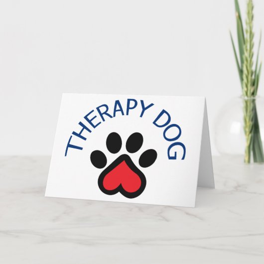 Therapie Dog Kaart (Voorkant)