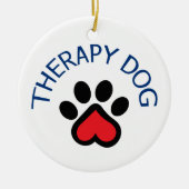 Therapie Dog Keramisch Ornament (Voorkant)