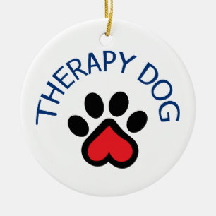 Therapie Dog Keramisch Ornament