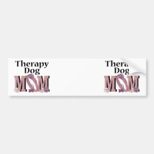 Therapie Dog MOM Bumpersticker