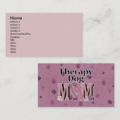 Therapie Dog MOM Visitekaartje (Voorkant / Achterkant)