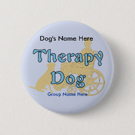 Therapie Dog Ronde Button 5,7 Cm