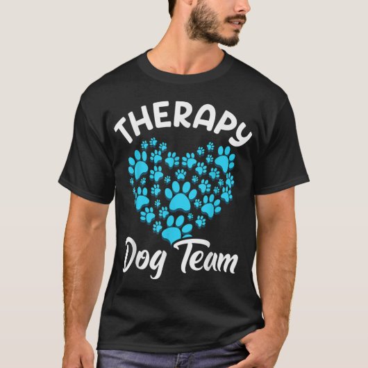 Therapie Dog Team Apparel for Animal Assisted Ther T-shirt (Voorkant)