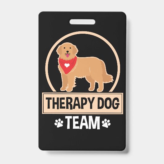 Therapie Dog Team Badge (Voorzijde)