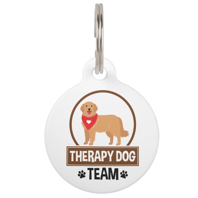 Therapie Dog Team Huisdierpenning (Voorkant)