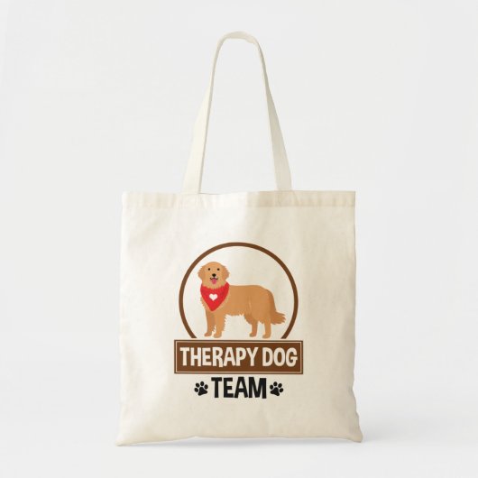 Therapie Dog Team Tote Bag (Voorkant)