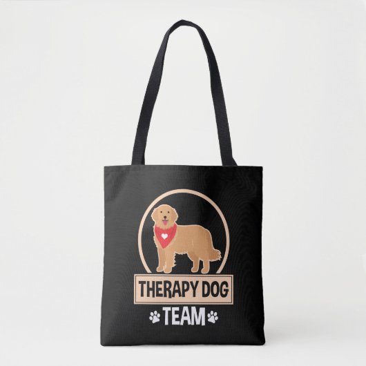Therapie Dog Team Tote Bag (Voorkant)