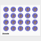 Therapie Dog Visit Ronde Sticker (Vel)