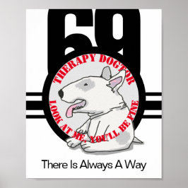 Therapie Dogtor Doodle Art Poster