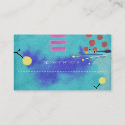 Therapie- en adviesdiensten afsprakenkaartje (Achterkant)