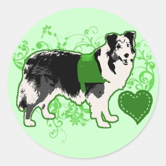 (Therapie) Fleur Green Ronde Sticker (Voorkant)