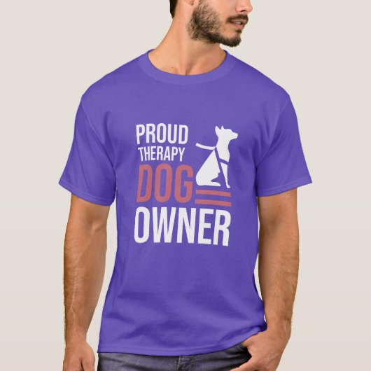 Therapie Hond cadeau vrienden T-shirt (Voorkant)