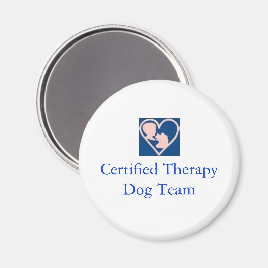Therapie Hond Foundation-magneet Magneet (Voorkant / Achterkant)