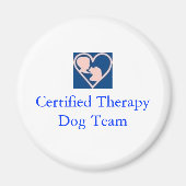 Therapie Hond Foundation-magneet Magneet (Voorkant)