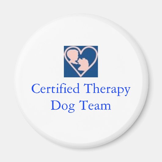 Therapie Hond Foundation-magneet Magneet (Voorkant)