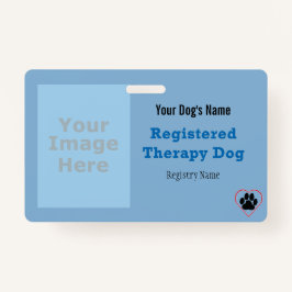 Therapie Hond ID met Logo Badge