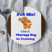 Therapie hond in training Button (In situ)