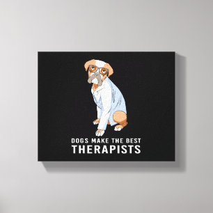 Therapie Hond Psychologie Therapeut Canvas Afdruk