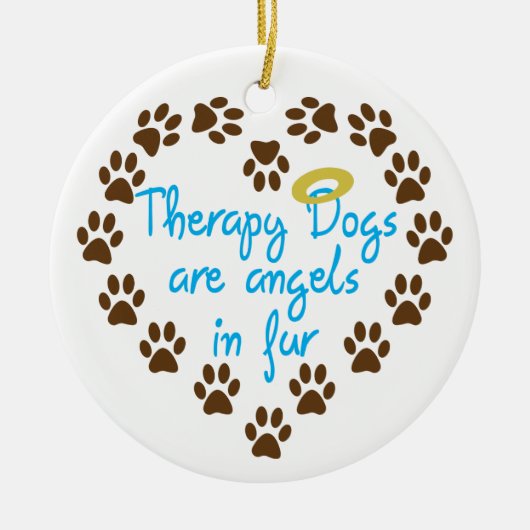 Therapie Honden Keramisch Ornament (Voorkant)