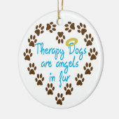 Therapie Honden Keramisch Ornament (Links)