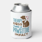 Therapie Honden maken een positief effect Blikjeskoeler (Blikje Voorkant)