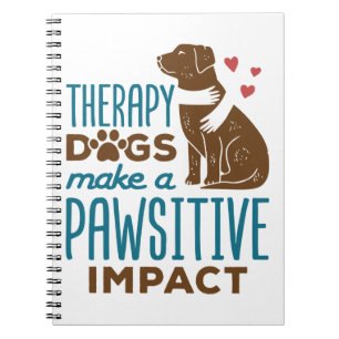 Therapie Honden maken een positief effect Notitieboek