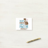Therapie Honden maken een positief effect Post-it® Notes (Op bureau)