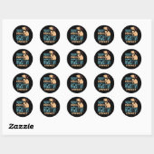 Therapie Honden maken een positief effect Ronde Sticker (Vel)