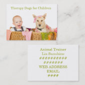 Therapie Honden voor kinderen Visitekaartje (Voorkant / Achterkant)