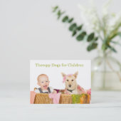 Therapie Honden voor kinderen Visitekaartje (Staand voorkant)