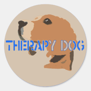 THERAPIE HONDENTEKEN BEAGLE RONDE STICKER