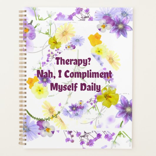 Therapie? Ik complimenteer mezelf dagelijks Planner (Voorkant)