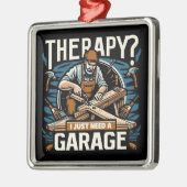 Therapie? Ik heb alleen een garage nodig Metalen Ornament (Links)