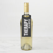 THERAPIE IN EEN FLES OP zwart Flessenhanger (Op fles)