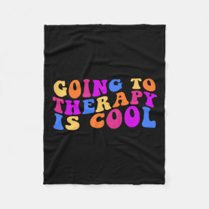 Therapie is cool mentale gezondheid zelfmoordbewus fleece deken